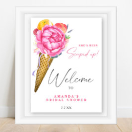 水彩彼女はスクープされたブライダルシャワー ポスター