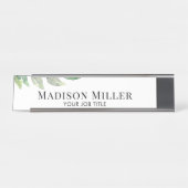 水彩従業員 デスクネームプレート (正面)