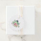 水彩急須と花のティーパーティー フェイバータグ (インサイチュ)