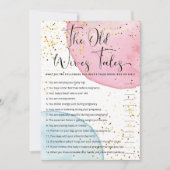 水彩性別が旧妻の物語ゲームを明らかにする 招待状 (正面)