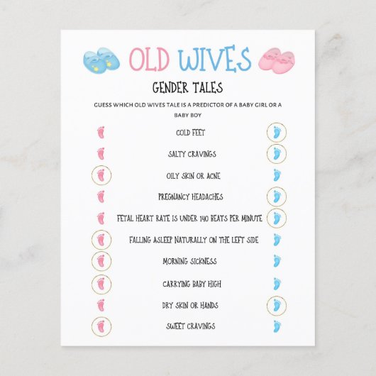 水彩性別が旧妻を明らかにするゲーム (裏面)