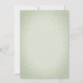 水彩恐竜が赤ちゃんシャワーでドライブ 招待状 (裏面)