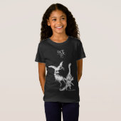 水彩恐竜の子供たちのじゃれ合いと雄叫び Tシャツ (正面フル)