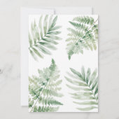 水彩恐竜の子供の誕生日パーティー招待状 招待状 (裏面)