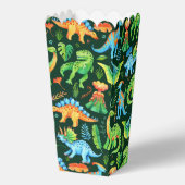 水彩恐竜の少年の誕生日ジュラシックグリーン フェイバーボックス (裏面)