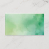 水彩恐竜の緑の少年の本ベビー エンクロージャーカード (裏面)