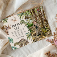 水彩恐竜の誕生日パーティー写真