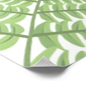 水彩恐竜の赤ちゃんシャワー歓迎サイン ポスター (角)