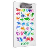 水彩恐竜アルファベッカラフルトディノキッズ クリップボード (右)