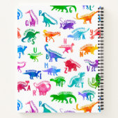 水彩恐竜アルファベッカラフルトディノキッズ ノートブック (裏面)