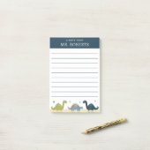 水彩恐竜サイエンス先生 ポストイット (デスク上)