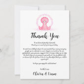 水彩恐竜ベビーシャワーサンキューカード サンキューカード (正面)