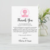 水彩恐竜ベビーシャワーサンキューカード サンキューカード (スタンド正面)