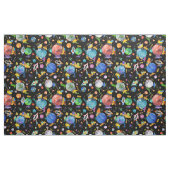 水彩恐竜宇宙建築可愛い子ども ファブリック (ヤード)