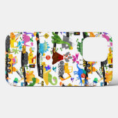 水彩恐竜建築キッズかわいい Case-Mate iPhoneケース (裏面 (横))