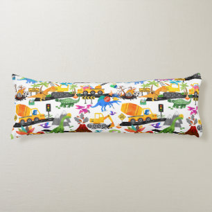 水彩恐竜建築キッパーソナライズされたズ ボディピロー