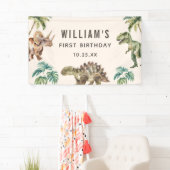 水彩恐竜1st誕生日パーティー 横断幕 (インサイチュ)