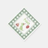 水彩恐竜2回目の誕生日 スタンダードカクテルナプキン (角)