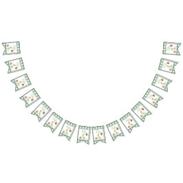 水彩恐竜2回目の誕生日 バンティングフラッグ