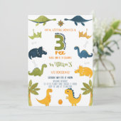 水彩恐竜3歳レックス3歳 招待状 (スタンド正面)