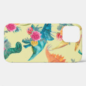 水彩恐絵画竜の模様。シームレスなバー Case-Mate iPhoneケース (裏面 (横))