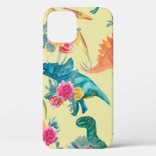 水彩恐絵画竜の模様。シームレスなバー Case-Mate iPhoneケース (裏面)