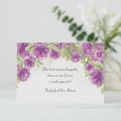 水彩悔やみや弔慰サンキューカード サンキューカード (スタンド正面)