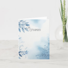 水彩悔やみや弔慰追悼カード サンキューカード