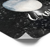 水彩惑星の名前 ポスター (角)