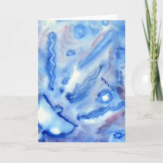 水彩惑星絵画衛星 カード (正面)