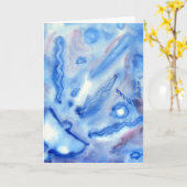 水彩惑星絵画衛星 カード (黄色い花)