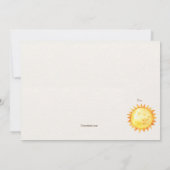 水彩惑星誕生日招待状 招待状 (裏面)