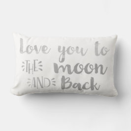 水彩愛する月と背中 ランバークッション