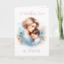 水彩愛の母母の日