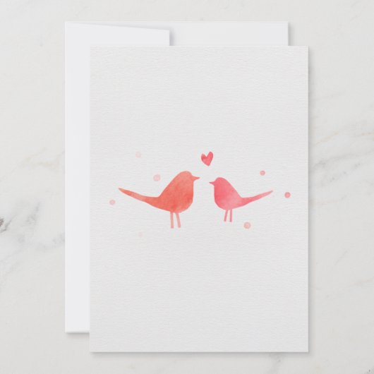 水彩愛の鳥が日を救う セーブザデート (裏面)