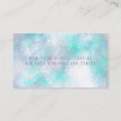 水彩愛らしいイルカとフローラベビーレジストリ エンクロージャーカード (裏面)