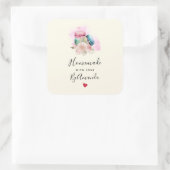 水彩愛エレガントマカロン製 スクエアシール (バッグ)