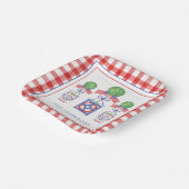 水彩愛国的なアメリカ国旗のイタリア ペーパープレート (傾斜あり)