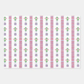 水彩愛国的なアメリカ国旗のイタリア ラッピングペーパーシート (正面2)