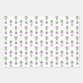 水彩愛国的なアメリカ国旗のイタリア ラッピングペーパーシート (正面)