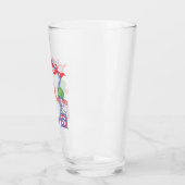 水彩愛国的なアメリカ国旗のトピアリークレスト タンブラーグラス (左)