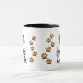 水彩愛犬コンボマグカップ(15oz) マグカップ (中央)