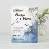 水彩愛鳥オンブルー 招待状 (スタンド正面)