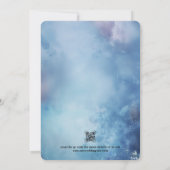 水彩愛鳥オンブルー 招待状 (裏面)