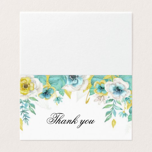 水彩感謝カード (外部フラット)