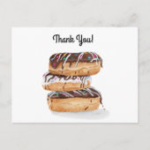 水彩感謝ドーナツ ポストカード (正面)