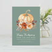 水彩感謝感謝感動的アナウンスメントカード シーズンカード (スタンド正面)