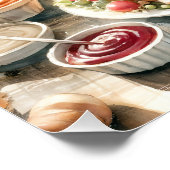 水彩感謝祭イラストレーション ポスター (コーナー)