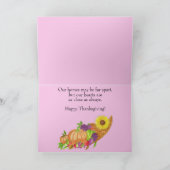 水彩感謝祭コルヌコピア カード (内部)