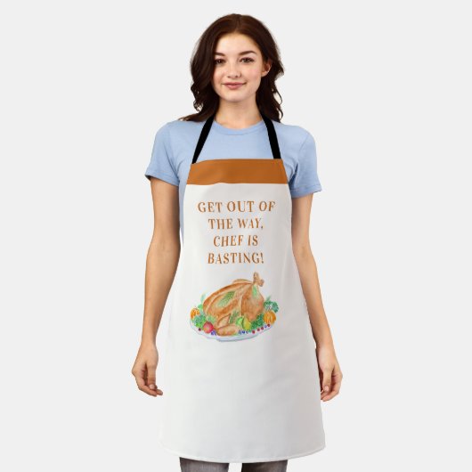 水彩感謝祭トルコ エプロン (着用した状態)